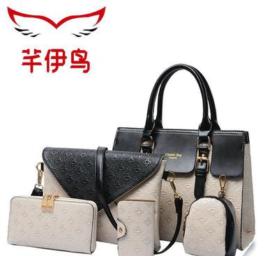 芊伊鳥(niǎo)子母包六件套2016新款時(shí)尚女包手提包單肩斜跨女士大包